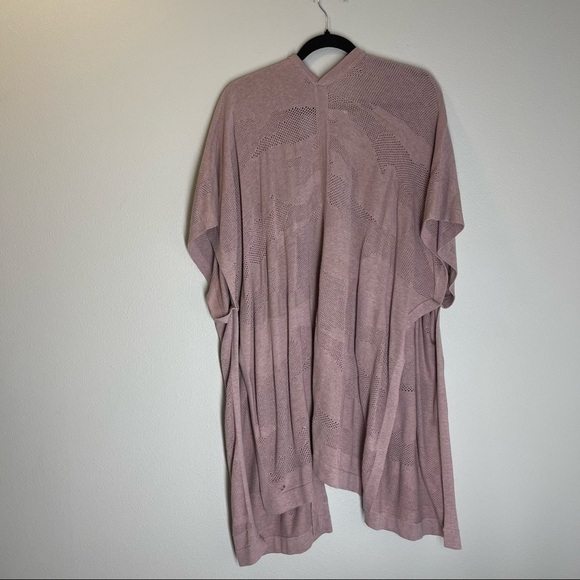 Lululemon Find Your Light Wrap Sweater Heathered Vintage Mauve Pink One Size - Picture 5 of 11